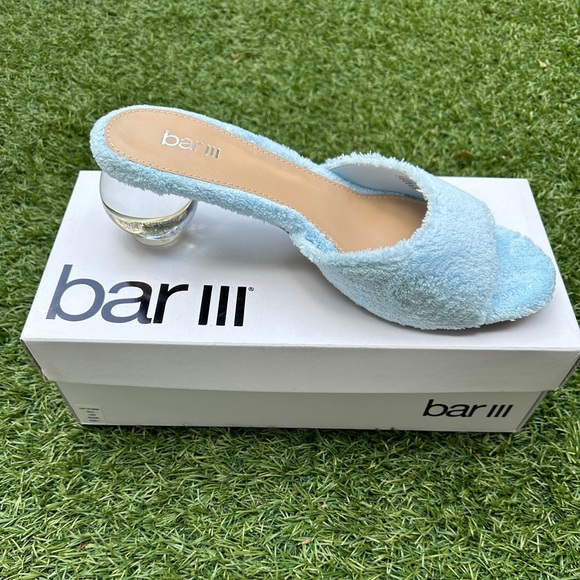 Bar III Shoes Nwt Baby Blue Fluffy Heels Poshmark